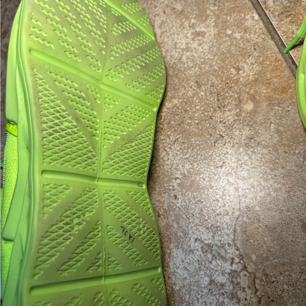Neon Green Athletic Sneakers - Picture 3 of 4